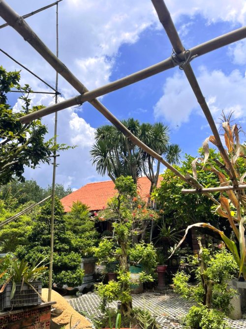 2 Nhà Vuông gỗ Sân vườn 1257m2, N.hậu, Đ.10m Nguyễn Thị Chì CC