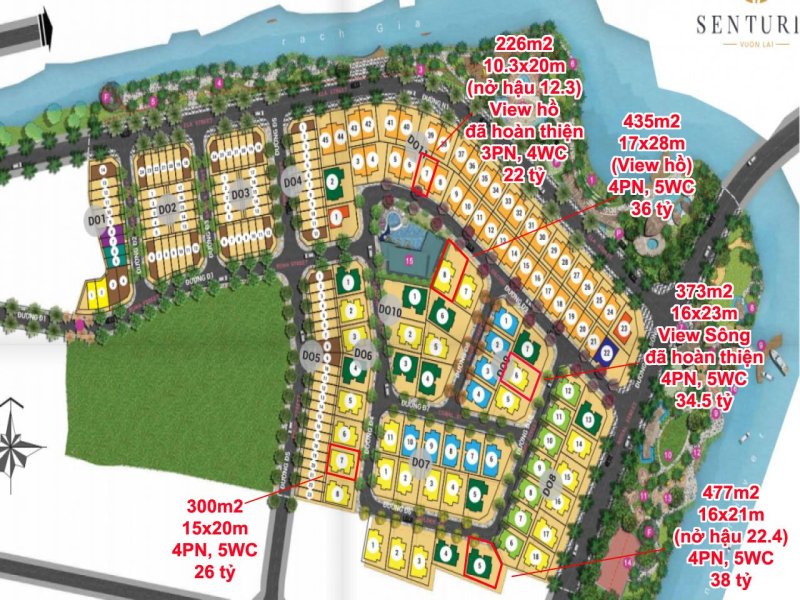 5 Biệt thự Senturia KDC cao cấp - Vườn Lài Q12