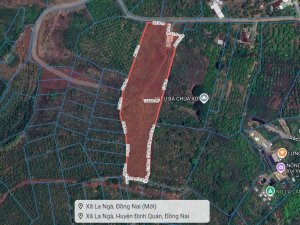 1.24Ha Đất sát KDL sinh thái hồ Trị An Quốc Lộ 20 Đồng Nai
