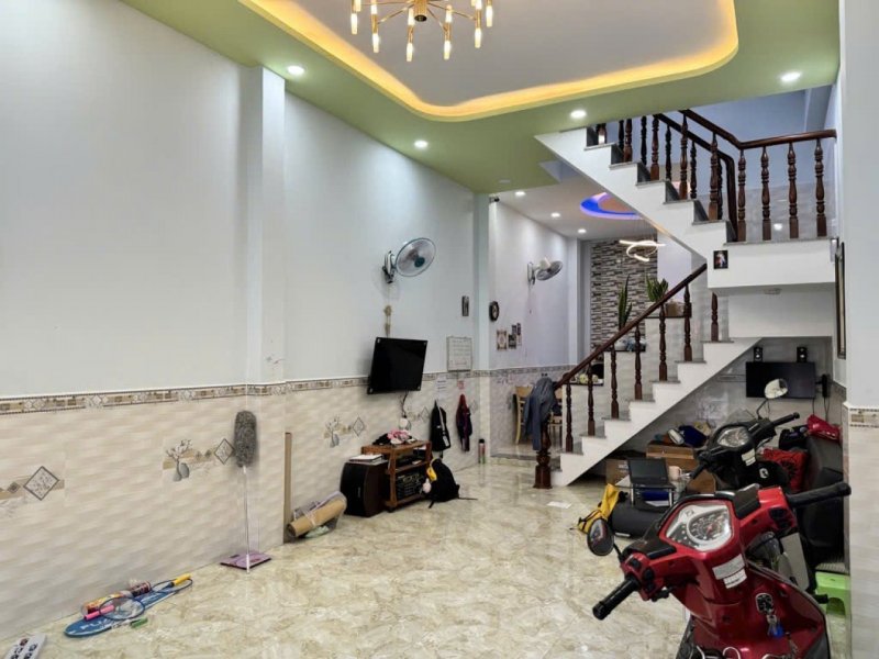 Nhà Vuông 2 tầng hẻm XH tránh 59m2 Nguyễn Tư Giản QV