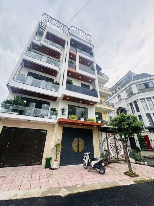 nhà mới sổ hồng riêng 6 tầng Đ.12m 83m2, hậu nở Trần Thị Năm Quận 12