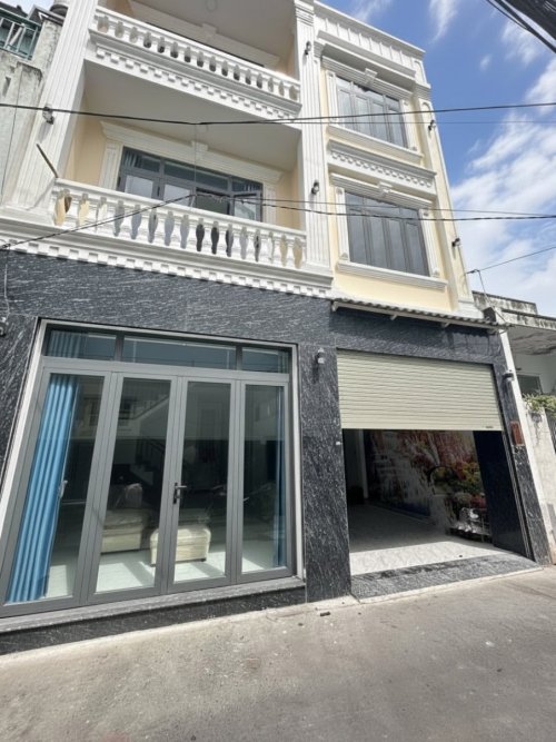 nhà mới sổ hồng riêng 3T hẻm xe hơi né 61m2 Đông Hưng Thuận 9 Quận 12