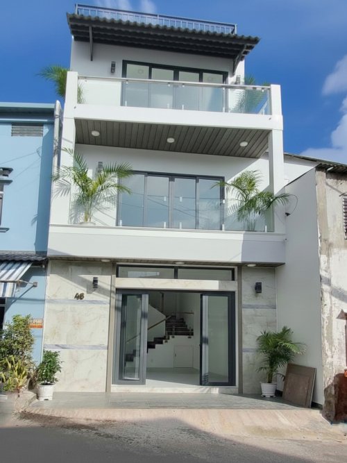 L1659 Nhà mặt tiền Tú Mỡ Gò Vấp, sổ hồng riêng, Đ.8m, 3T, 4.5x6m, 4.x tỷ