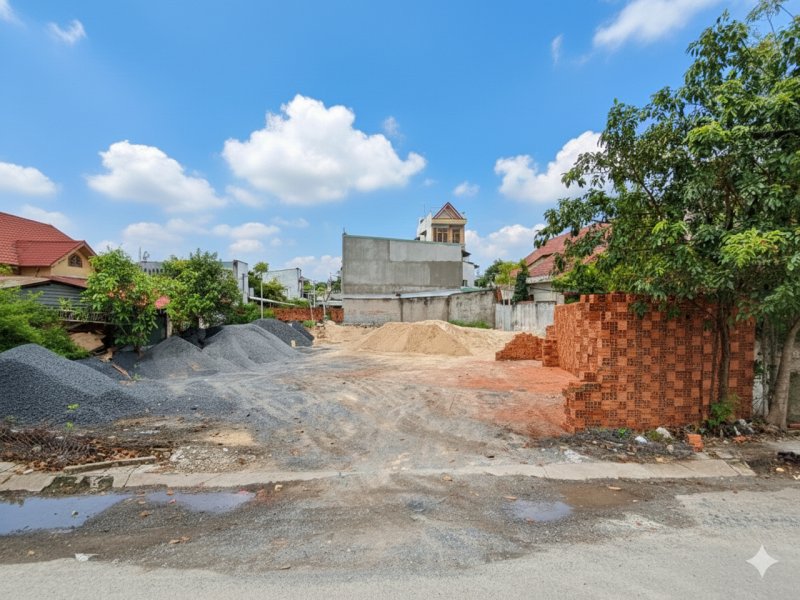 D1967 đất MT Nguyễn Thị Nhuần Q12, sổ hồng riêng, Vuông, 4x25m, 7.x tỷ