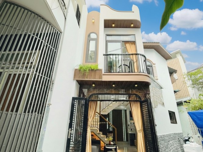 L2151 nhà 1/ Nguyễn Duy Cung Gò Vấp, sổ hồng riêng, 2 mặt tiền, 2T, 3.x tỷ