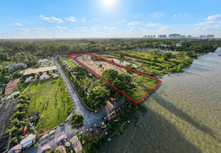 [O2718*] Siêu phẩm đất ven sông Long Phước đối diện Nhà thờ Tổ - Vuông đẹp, 6x tỷ