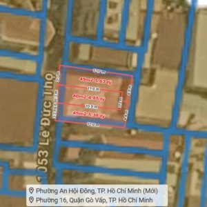 D2908 3 Lô Đất trống Ở đô thị 1/ Lê Đức Thọ sát Chợ Xóm Mới, 4.x tỷ