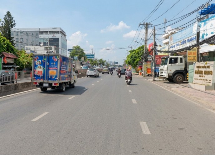 K3083* Đất mặt tiền QL13 Hiệp Bình Ngang 17m sát Đ.Học Luật 2 Giá 3x Tỷ